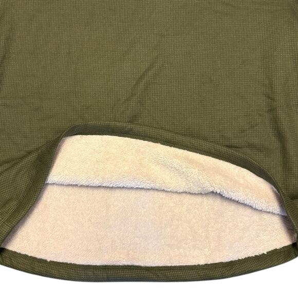 BC Clothing Sherpa Fleece Lined Quarter Zip Green Pullover XXL - Picture 4 of 6